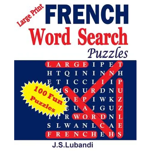 Large Print FRENCH Word Search Puzzles