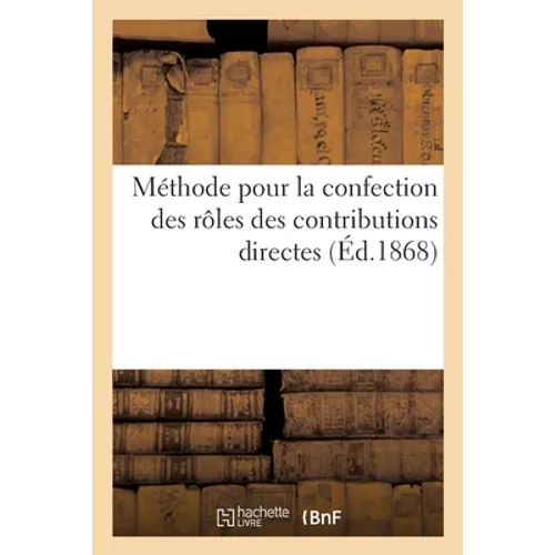 Méthode Pour La Confection Des Rôles Des Contributions Directes