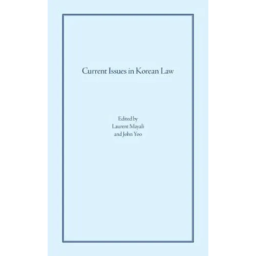 Current Issues in Korean Law