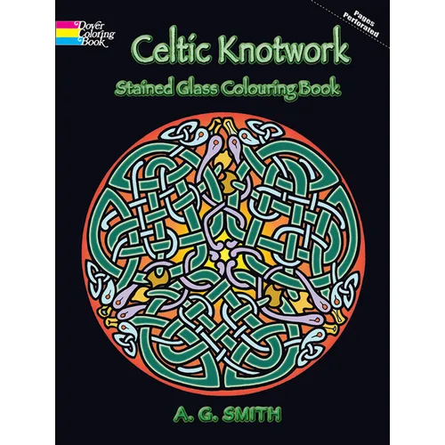 Celtic Knotwork Stained Glass Colouring Book