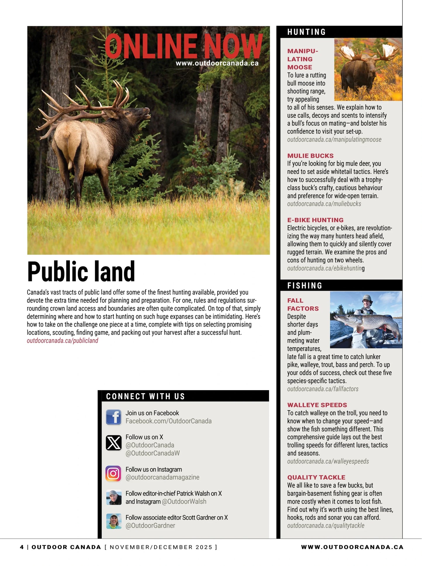 Outdoor Canada - Fall 2025: 20 Expert Tips For Wet-Weather Whitetails, The High-Stakes World Of Decoy Collecting, Pro Fishing Tips, Insights On Wildlife Preservation, Late-Fall Bear Tactics & More!