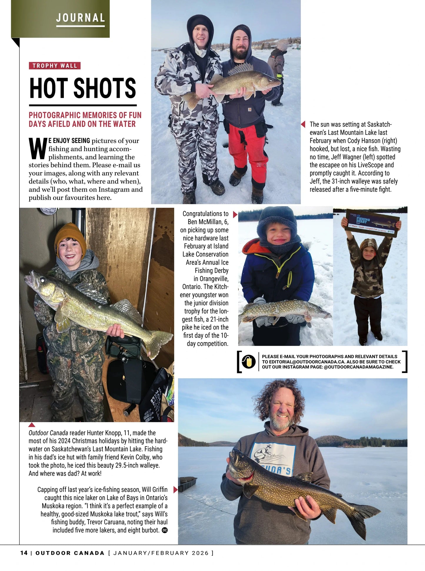 Outdoor Canada - Winter 2026: Hardwater Ice Fishing Special, Lipless Crankbaits, Canoe Making, Life Of A Trapper, Dusky Grouse Hunting, Snowmobile Adventures, Mexico's Fly-Fishing Secret & More!