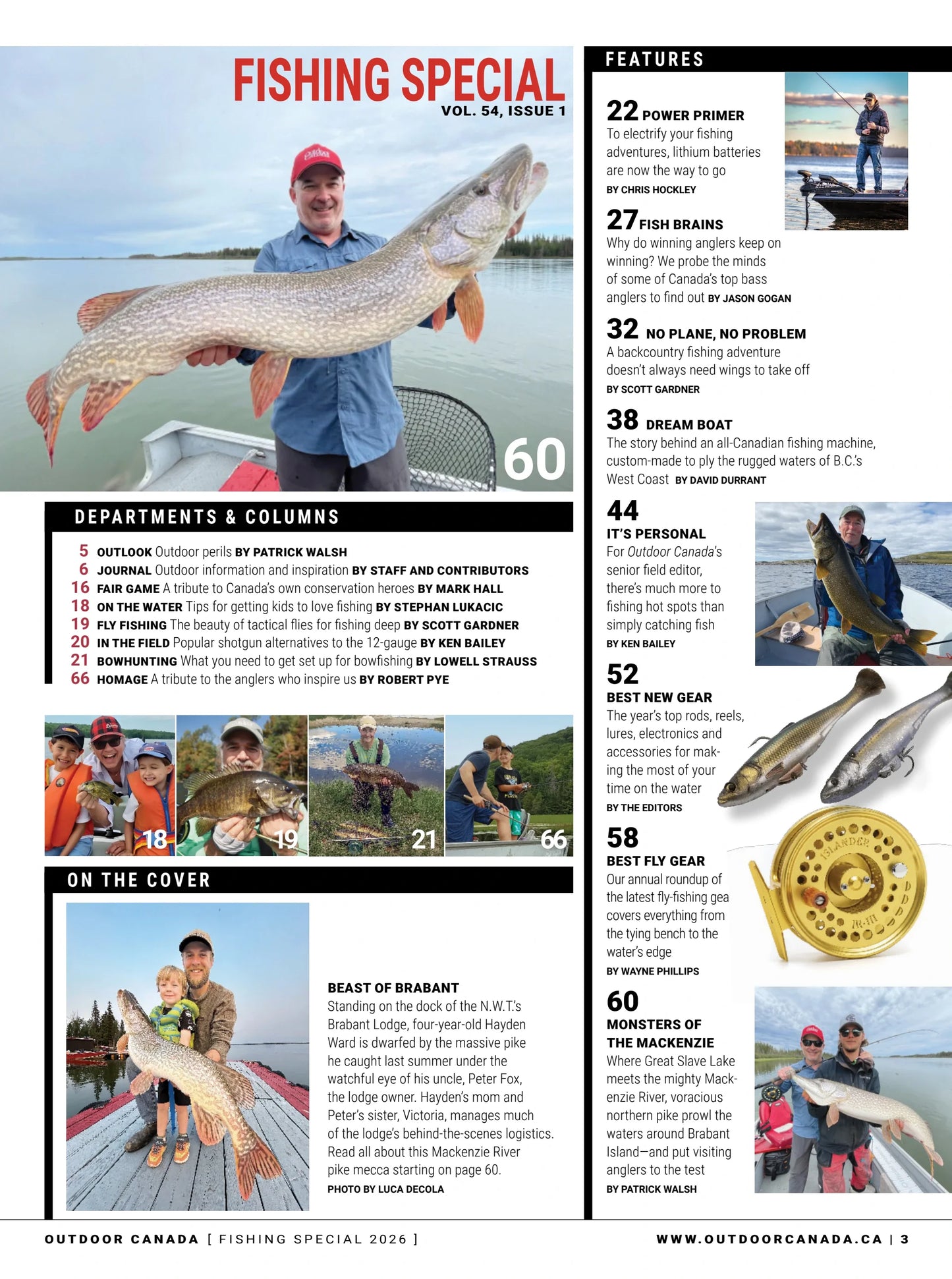 Outdoor Canada - Fishing Special 2026: All-New Tackle Guide, 15 Select Hot Spots, Top Pro Tips, Bowfishing Gear, Backcountry DIY, Monsters Of Mackenzie, Fishing Boats & More!