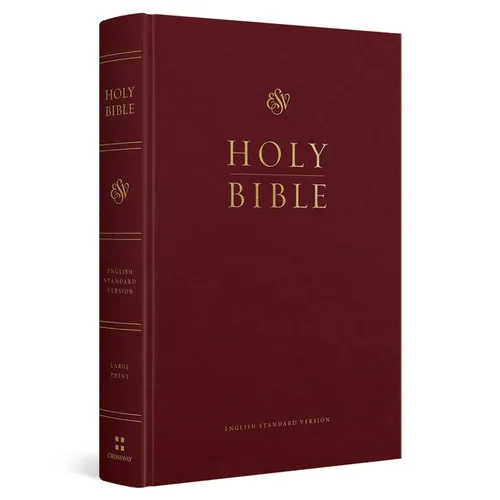 ESV Pew and Worship Bible, Large Print (Hardcover, Burgundy)
