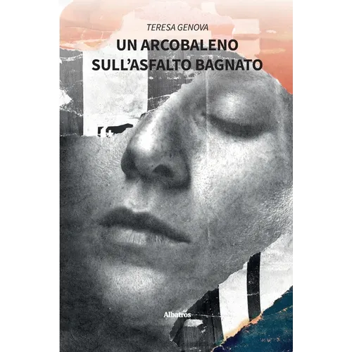 Un arcobaleno sull'asfalto bagnato