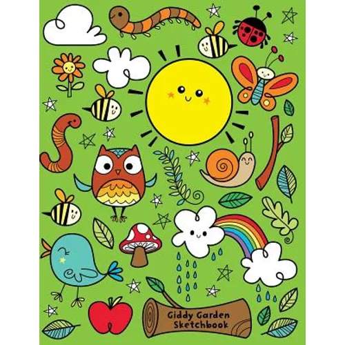 Giddy Garden Sketchbook: Jumbo Drawing Pad For Sketching, Doodling And Coloring