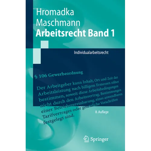 Arbeitsrecht Band 1: Individualarbeitsrecht