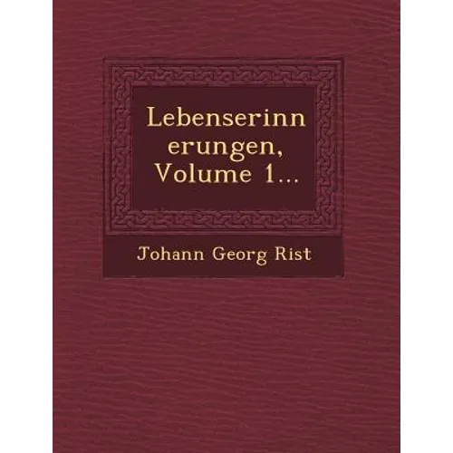 Lebenserinnerungen, Volume 1...