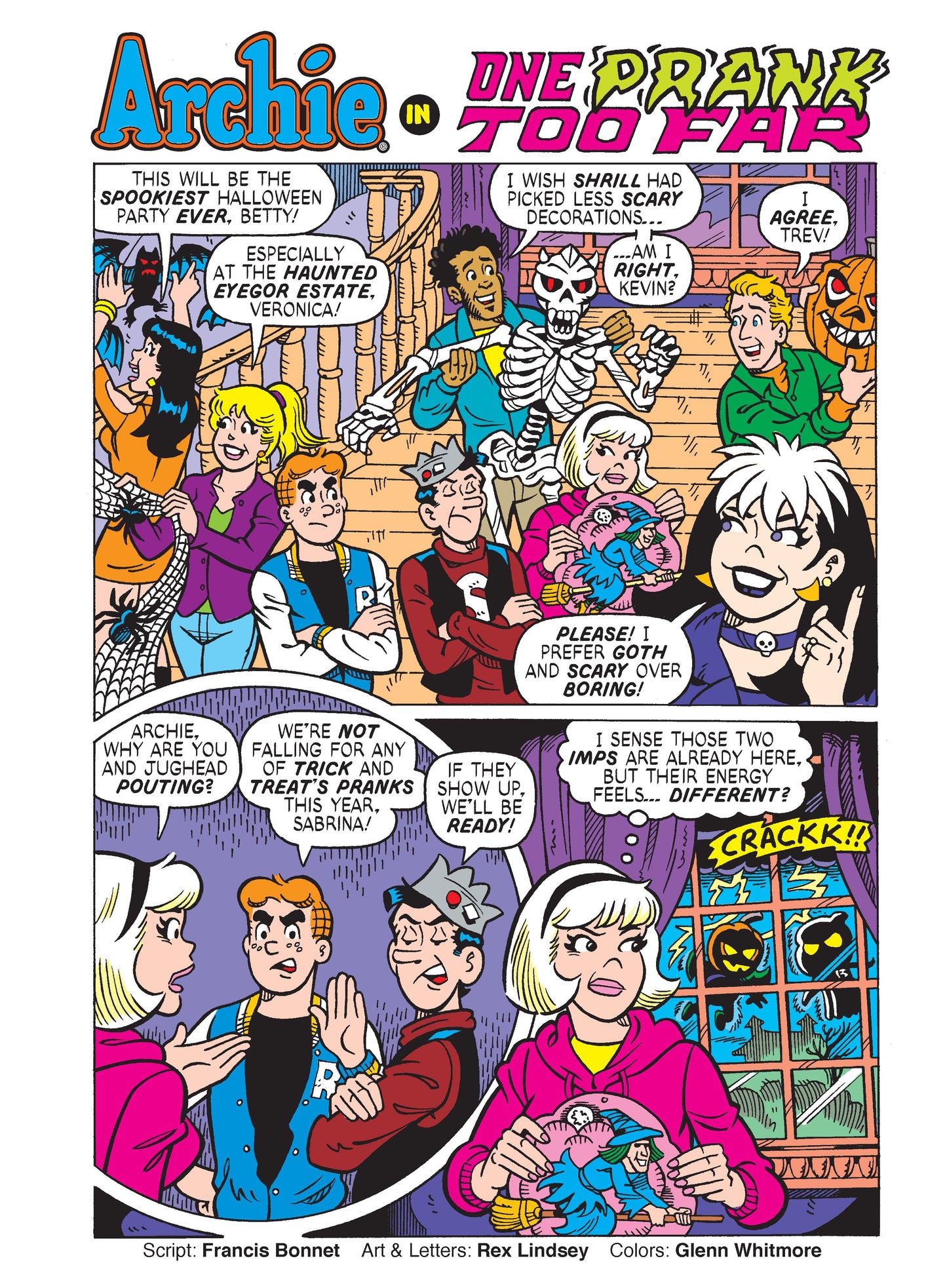 Archie Jumbo Comics Digest - Annual Halloween Party At Eyegore Estates Gets Scarier Than Ever, Mischievous Spirits Trick & Treat Have Turned Evil, Will Their Pranks Ruin Halloween Forever?