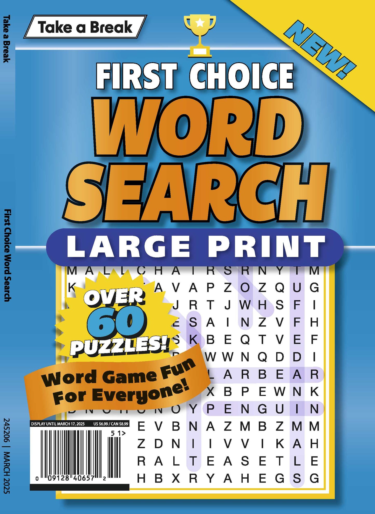 Take a Break - First Choice Word Search 24.12.13: Large Print, Over 60 Puzzles, Word Game Fun For Everyone To Enjoy!