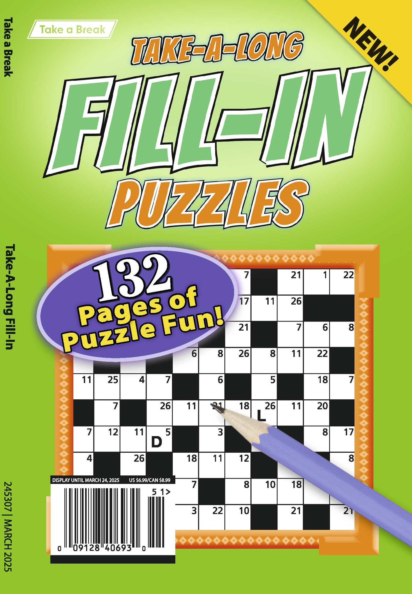 Take a Break - Take Along Fill In 24.12.20: 132 Pages Of Puzzle Fun! Take It Anywhere To Relax, Unwind & Unplug, Sharpen Your Mind & More!