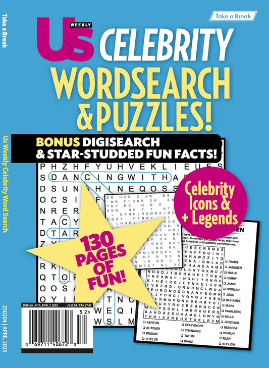 Take a Break - That’s Entertainment 25.01.03: Us Weekly TV & Movie Stars, Celebrity Word Search, 130 Pages of Fun, Bonus Digisearch, Star Studded Fun Facts & More!