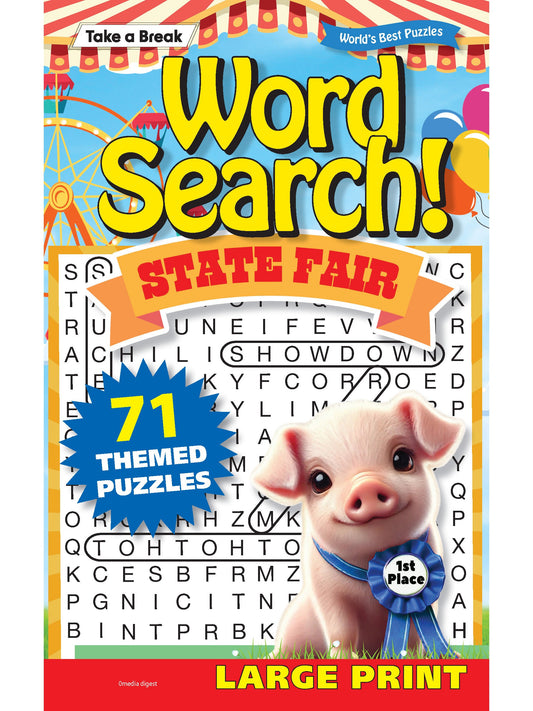 World's Best Puzzle - Word Search 25.04.18: Large Print, 71 Puzzles, 100 Pages, State Fair Edition, The Perfect Way To Unwind & Sharpen Your Brain!