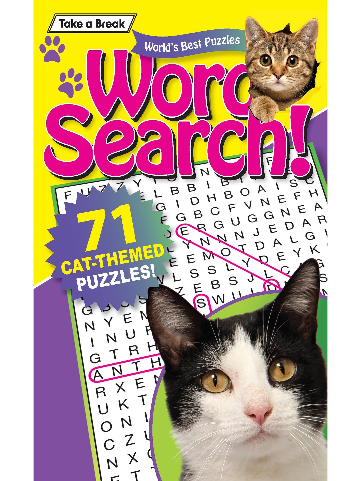 World's Best Puzzle - Word Search 25.06.13: 71 Cat Themed Puzzles, Large Print, Brain Booster, Fun Activity, Cat Lovers Edition,  Sharpen Your Mind, Relax, Unwind, Unplug & Solve!