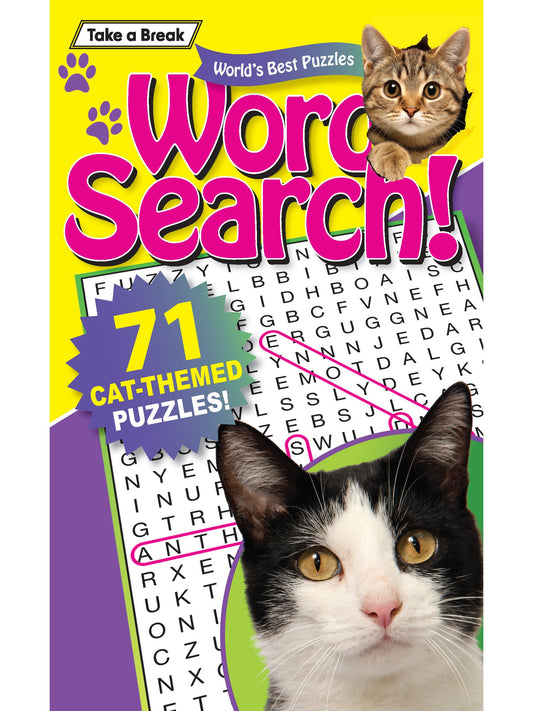 World's Best Puzzle - Word Search 25.06.13: 71 Cat Themed Puzzles, Large Print, Brain Booster, Fun Activity, Cat Lovers Edition,  Sharpen Your Mind, Relax, Unwind, Unplug & Solve!