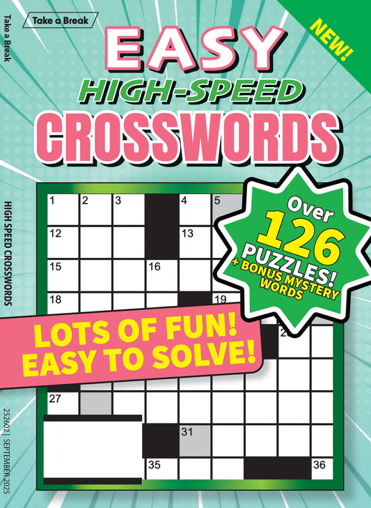 Take a Break - Easy Breezy Crossword 25.06.20: Over 126 Easy Puzzles, Crosswords For All Ages, Simple To Solve, Boost Your Brain, Lots of Fun, Easy To Solve & More!