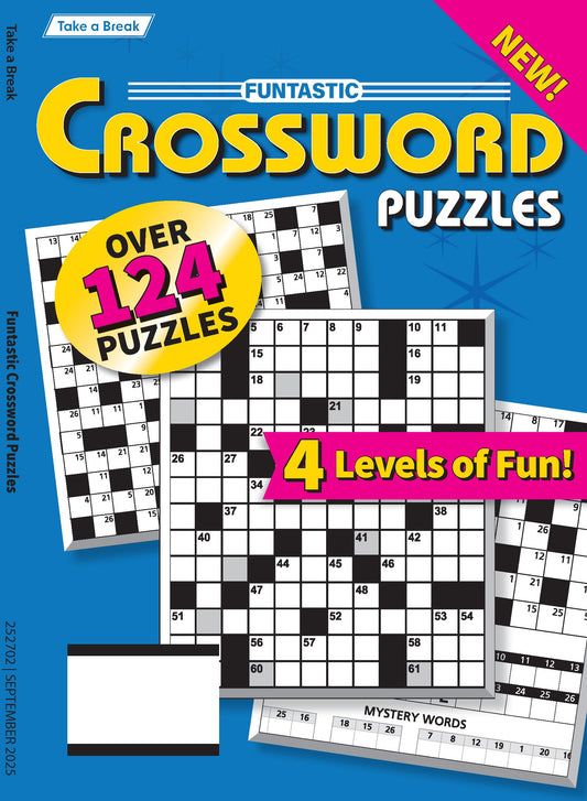 Take a Break - Funtastic Crossword 25.06.27: Over 124 Puzzles, Relax & Unwind, Great For Travel, Brain Booster & More!