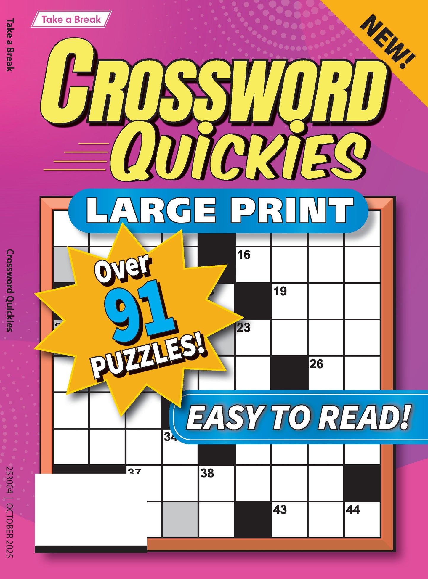 Take a Break - Crossword Quickies 25.07.18: Large Print, 91 Puzzles, Relax & Unwind, Great For Travel, Easy To Read & More!