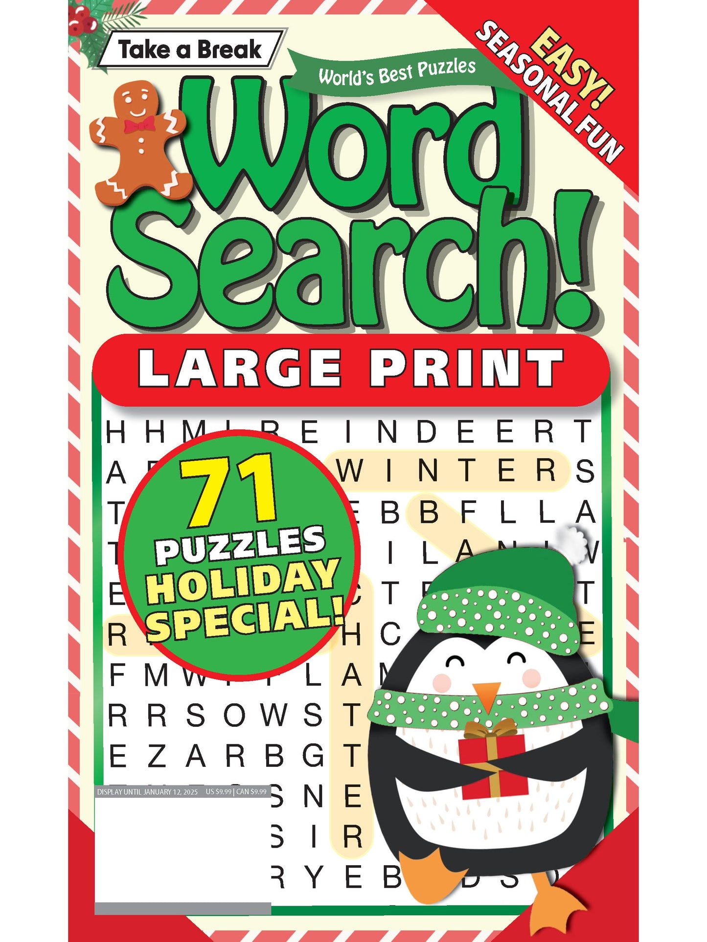 World's Best Puzzle - Word Search 25.10.10: Large Print, 71 Holiday-Themed Puzzles, Relax & Unwind, Easy, Seasonal Fun, Great For Travel, Sharpen Your Brain & More!