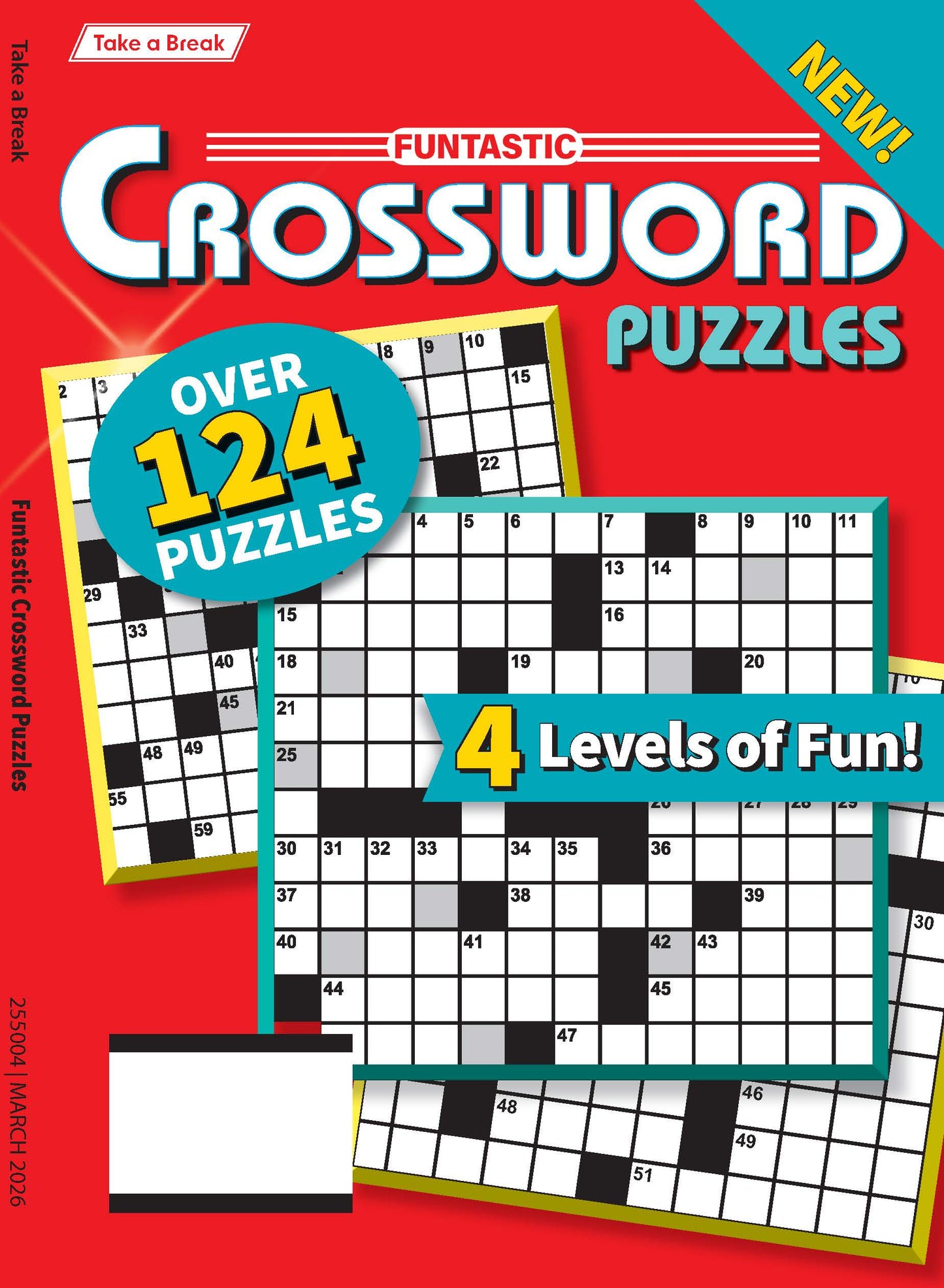 Take a Break - Funtastic Crossword 25.12.05: Over 124 Puzzles & 4 Levels Of Fun, Relax, Unwind, Perfect For Travel, Hours Of Mind-Boosting Fun & More!