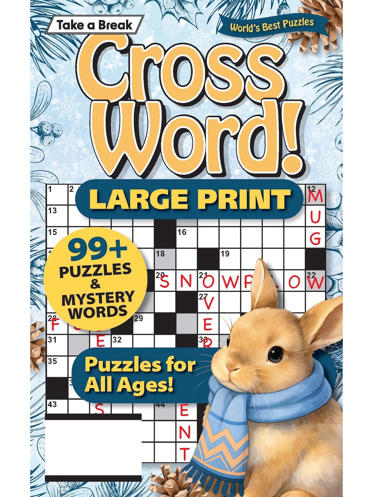 World's Best Puzzle - Crossword 25.12.26: Large Print, Over 99 Puzzles & Mystery Words, Perfect Puzzles For All Ages, Relax & Unwind, Great For Travel, Hours Of Mind-Boosting Fun & More!