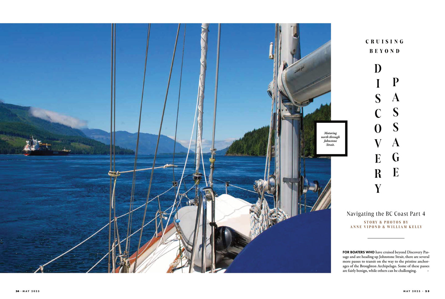 Pacific Yachting - May 2025: Navigating North, Cruising Beyond Discovery Passage, Electric Boats, Cowichan Chinook Recovery, Marine Waste Management, Required Safety Gear & More!