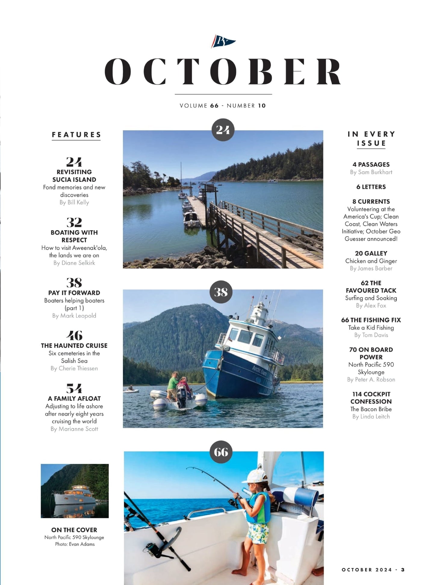 Pacific Yachting - October 2024: The Haunted Cruise, Spirits Of The Salish Sea, Sucia Island Fond Memories & New Discoveries, Boaters Helping Boaters, Boating With Respect, The Fishing Fix & More!