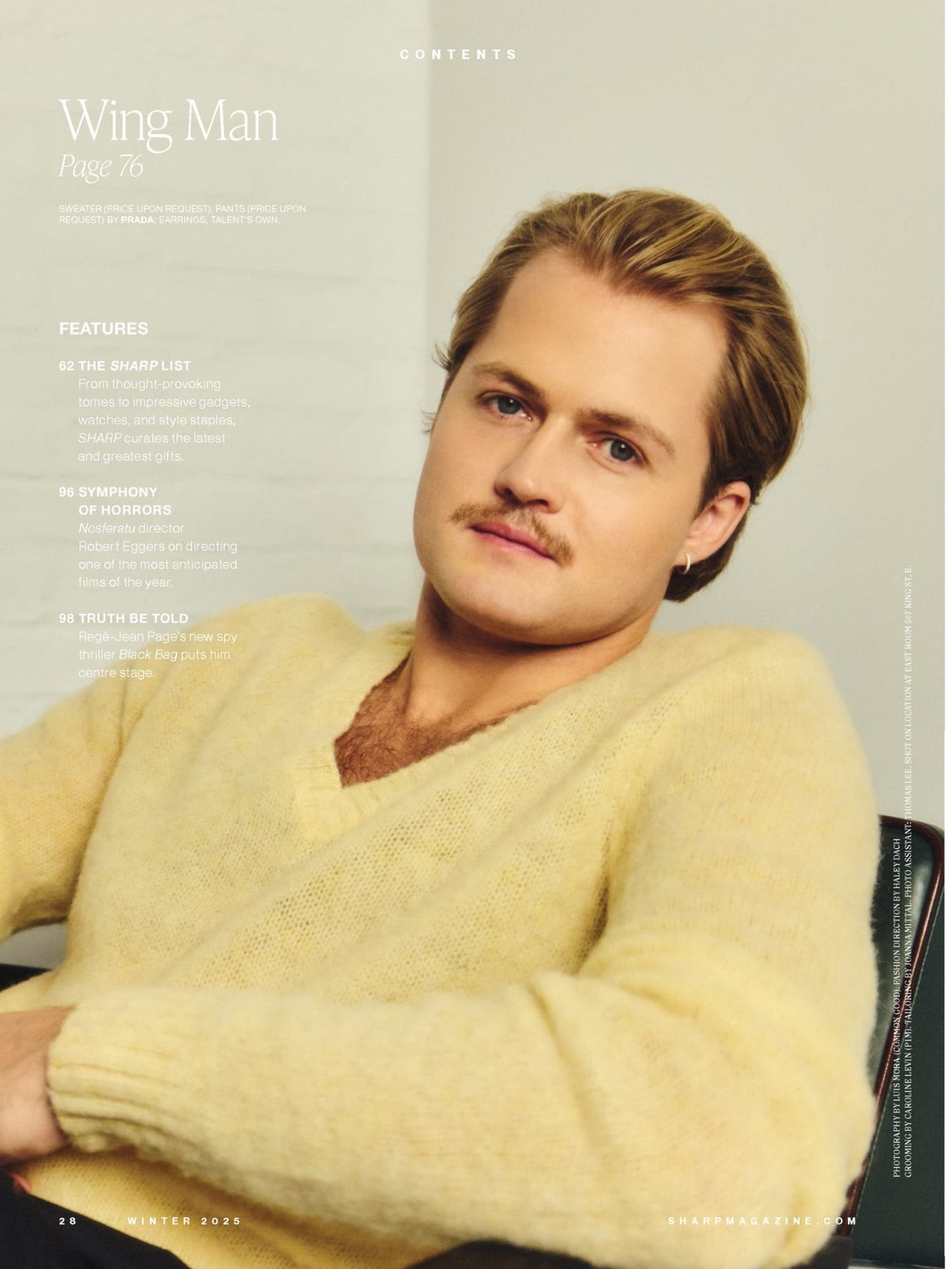Sharp Magazine - Winter 2025: Regé-Jean Page Stays The Course, Power Plays With William Nylander, Holiday Gifts That Go The Extra Mile & More!