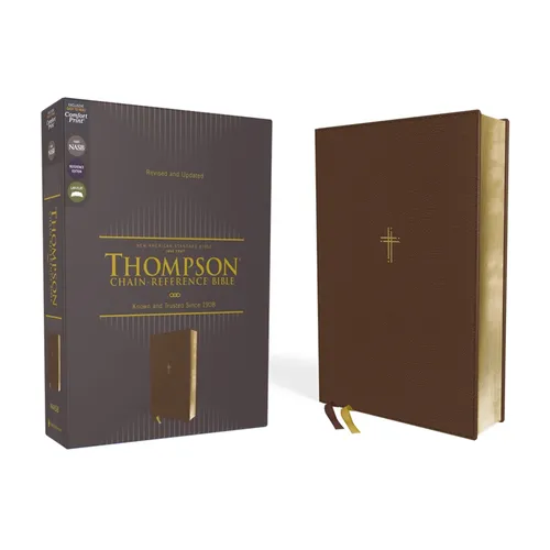 Nasb, Thompson Chain-Reference Bible, Leathersoft, Brown, 1995 Text, Red Letter, Comfort Print