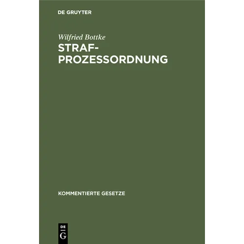 Strafprozessordnung