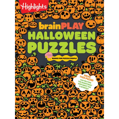 Brainplay Halloween Puzzles: Over 200 Spell-Binding Mazes, Halloween Fill in the Blank, Mini Puzzles and Moresilly Spooky Fun for Kids 7 and Up