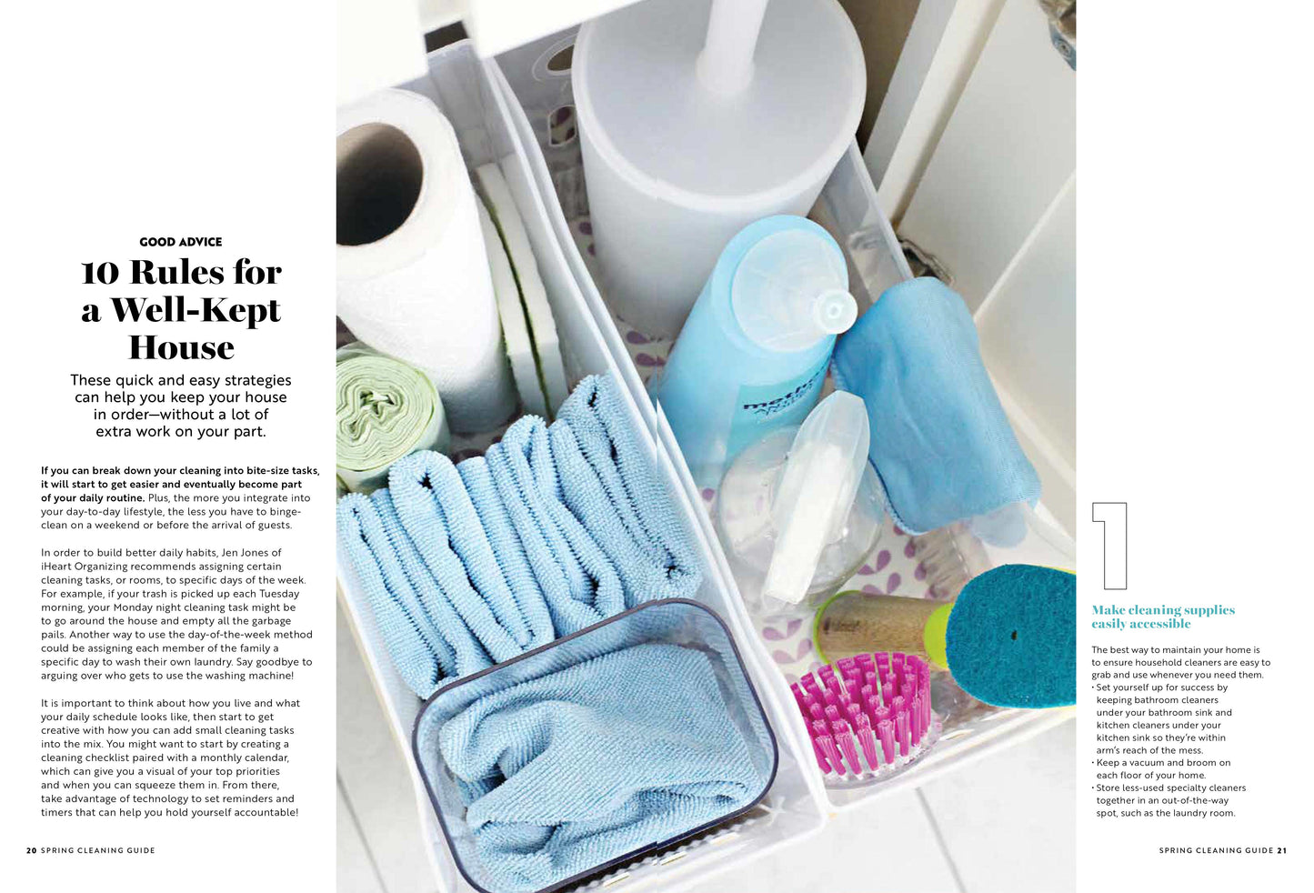 Spring Cleaning Guide - 287 Smart Tips & Tricks, Speed-Cleaning Hacks, Supplies, Stubborn Stains, Pet Messes, Clutter Cures, Storage, Germ Hot Spots, Fresh Scents, Outdoors, DIY Safe Cleaner & More!