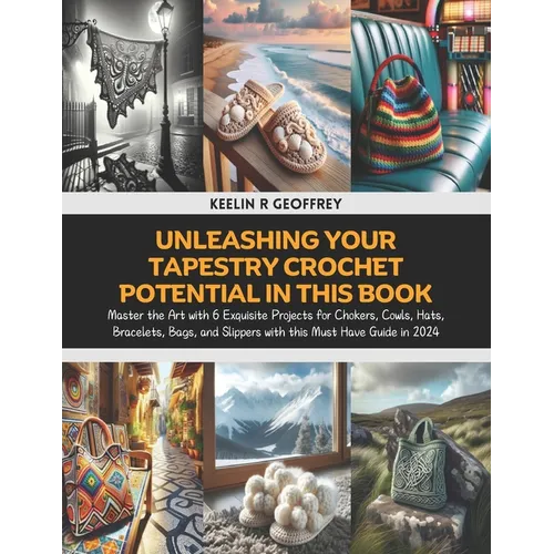 Unleashing Your Tapestry Crochet Potential in this Book: Master the Art with 6 Exquisite Projects for Chokers, Cowls, Hats, Bracelets, Bags, and Slipp