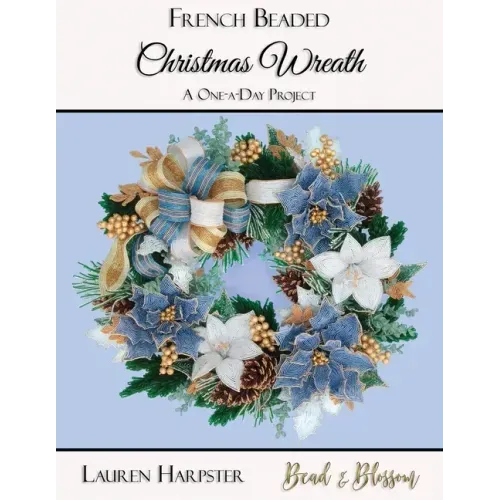 French Beaded Christmas Wreath: A One-a-Day Project
