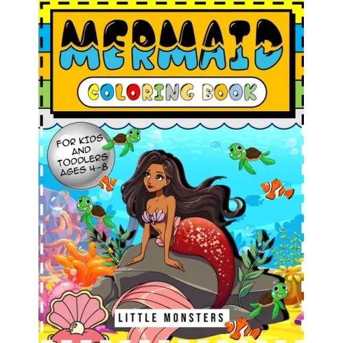 Mermaid Coloring Books: : Adorable And Various Unique Design of Coloring Book For Girls. Kids Ages 4-8 108 Pages 50 Designs