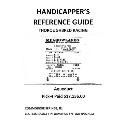 Handicapper's Reference Guide: Thoroughbred Racing