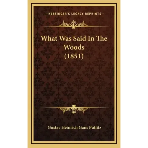 What Was Said In The Woods (1851)