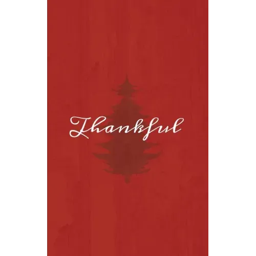 Thankful: A Red Hardcover Decorative Book for Decoration with Spine Text to Stack on Bookshelves, Decorate Coffee Tables, Christmas Decor, Holiday Dec