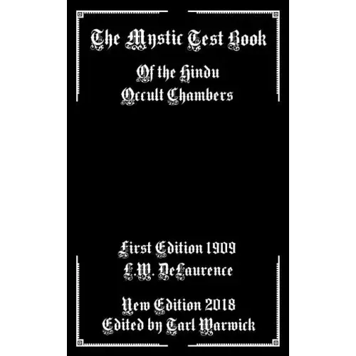 The Mystic Test Book: Of the Hindu Occult Chambers