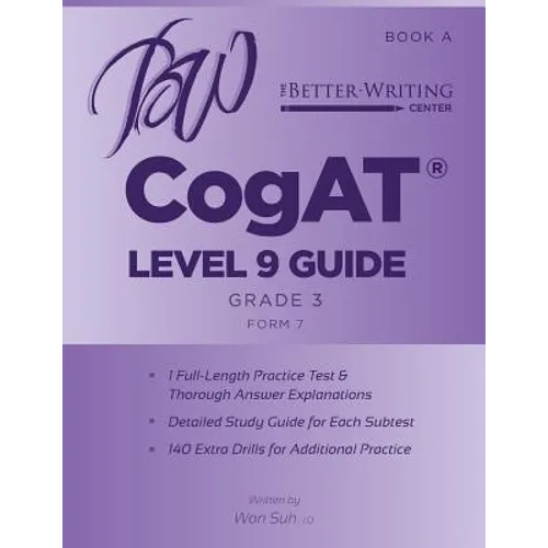CogAT Level 9 (Grade 3) Guide: Book A