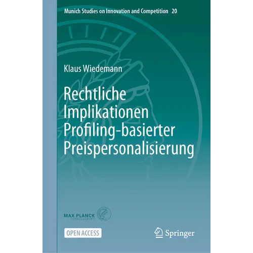 Rechtliche Implikationen Profiling-Basierter Preispersonalisierung