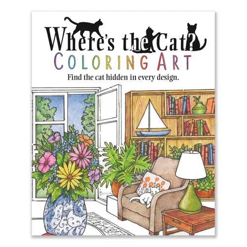 Where's the Cat? Coloring Art