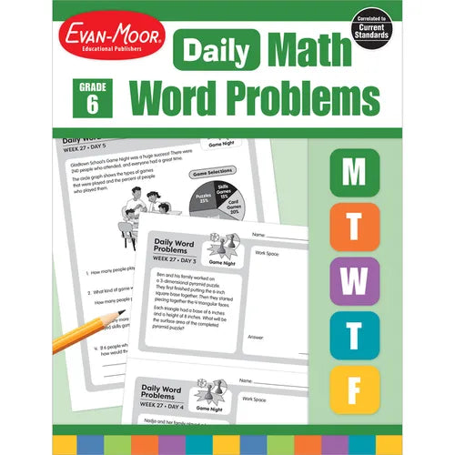 Daily Word Problems, Grade 6