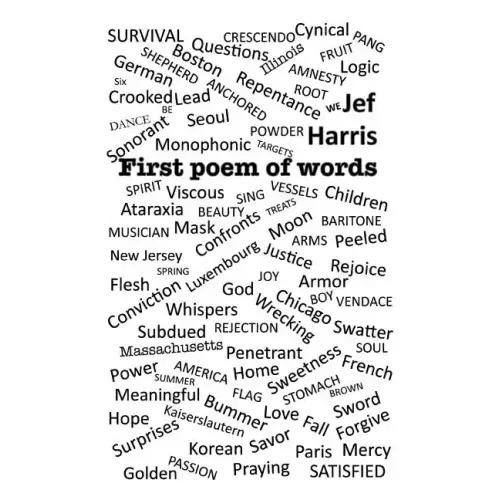 First Poem of Words