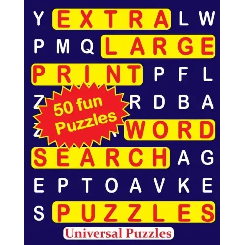 EXTRA LARGE Print WORD SEARCH Puzzles