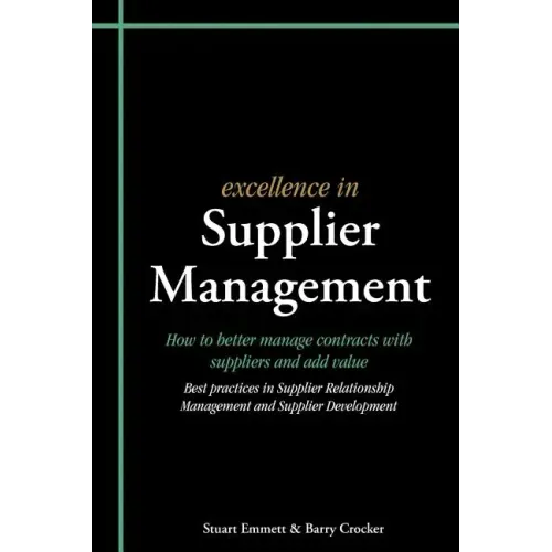 Excellence in Supplier Management