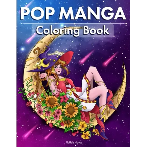 Pop Manga Adult Coloring Book: Cute and Creepy Drawings for Adults Perfect gift for Anime Lovers, Goths, Teens & Girls
