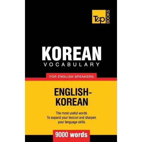 Korean vocabulary for English speakers - 9000 words
