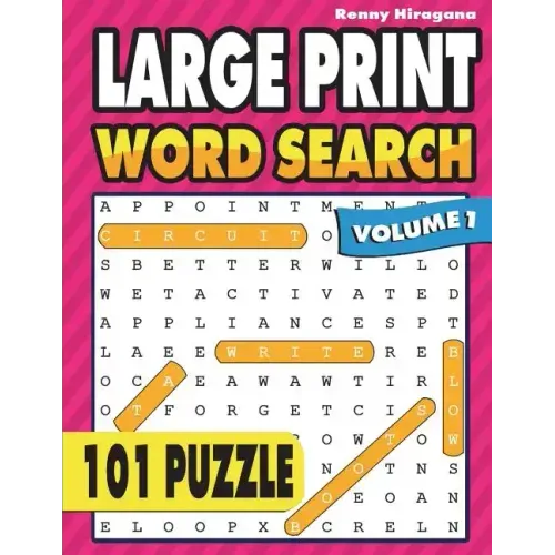 Large Print Word Search: 101 Puzzles ( Volume 1 )