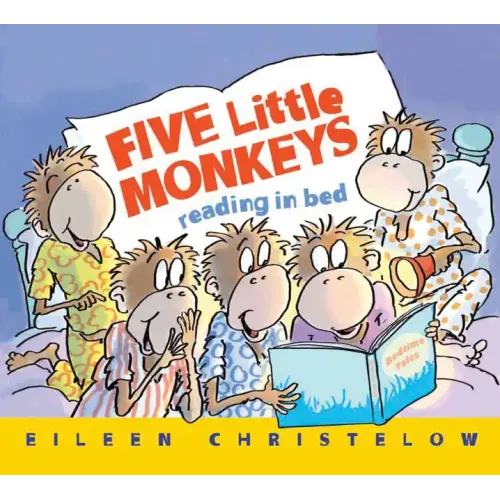Five Little Monkeys Reading in Bed Board Book
